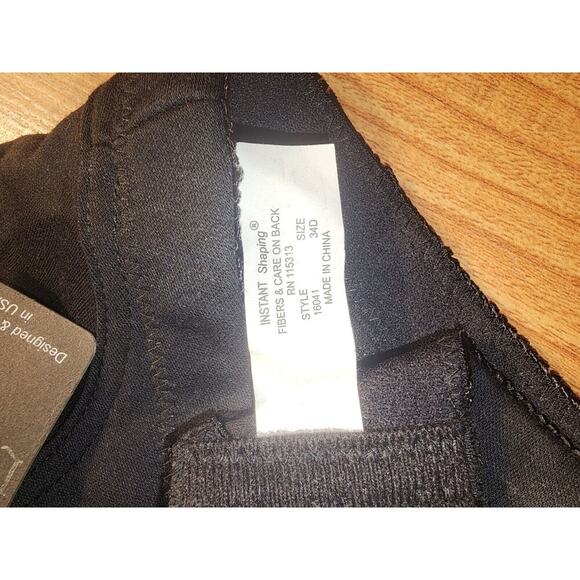 Lunaire Bra Wireless Size 34d Black Lace 16041 - Picture 7 of 8